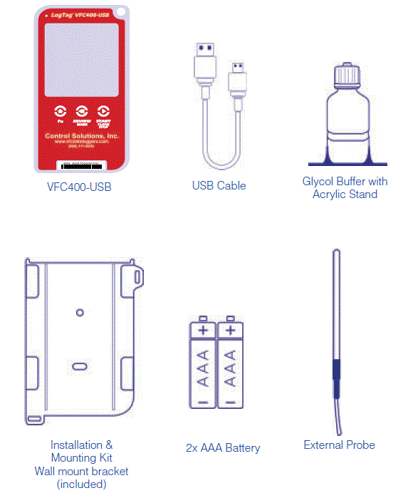 LogTag VFC400-USB Vaccine Monitoring Data Logger Kit fig-1