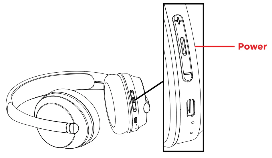 Brookstone BSBTH20 Sleek Wireless Noise Isolating Headphones - fig 4