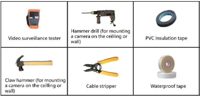 AI-Eye VS18210 8MP Motorized Lens Bullet Camera - Items for Installation 1