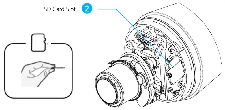 AI-Eye VS18210 8MP Motorized Lens Bullet Camera - Micro SD card installation