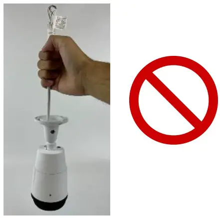 AI-Eye VS18210 8MP Motorized Lens Bullet Camera - Please do not lift a camera by its cable