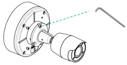 AI-Eye VS18210 8MP Motorized Lens Bullet Camera - Wall Mounting Installation with Junction Box and Camera Step 2