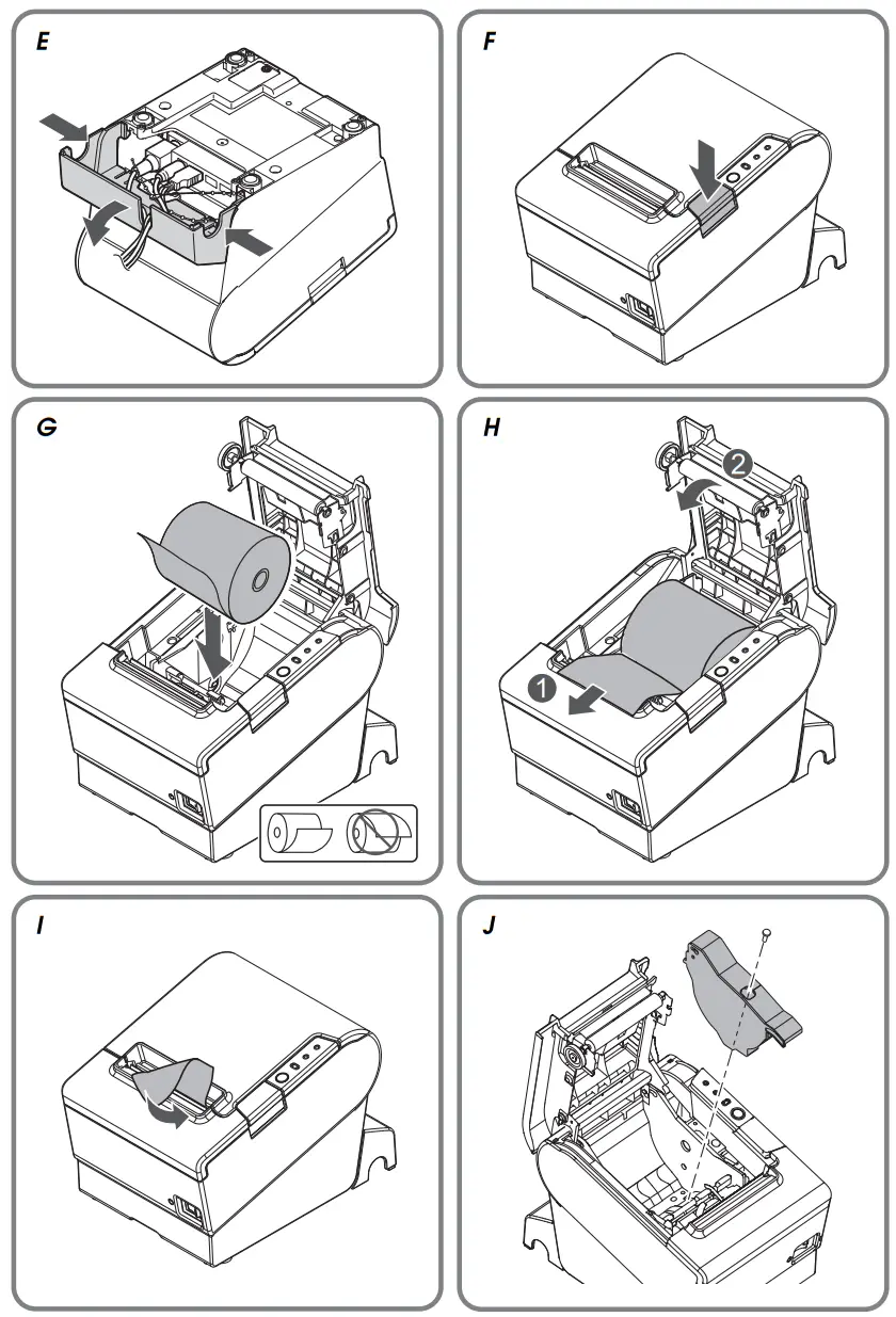 EPSON TM T88V POS Receipt Printer - Illustrations1