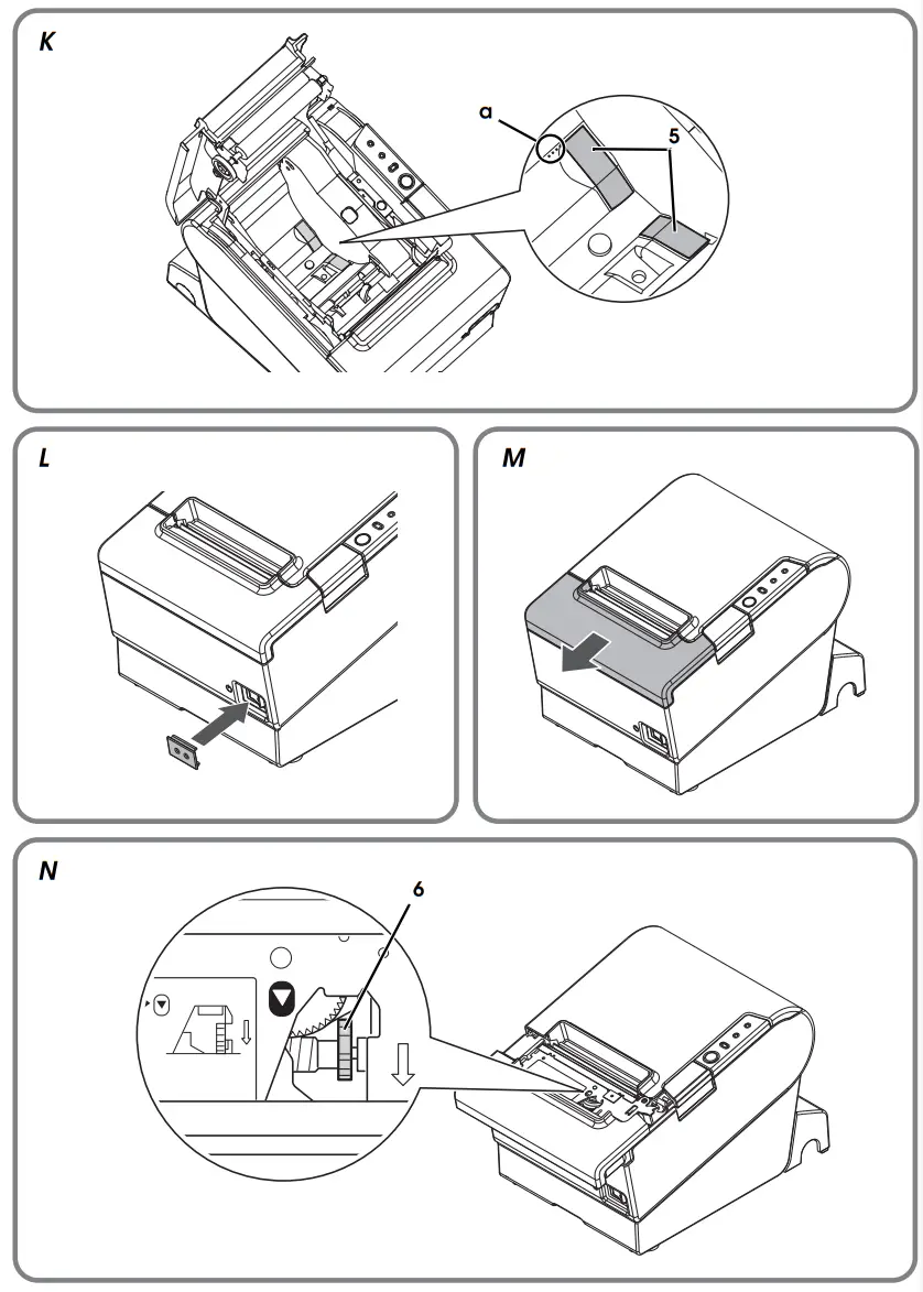 EPSON TM T88V POS Receipt Printer - Illustrations2