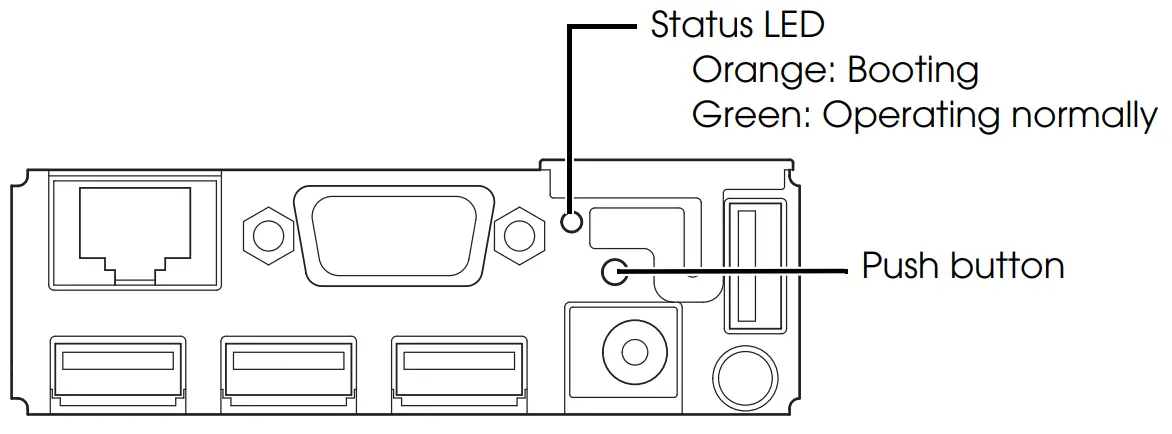 EPSON TM T88V POS Receipt Printer - Push button