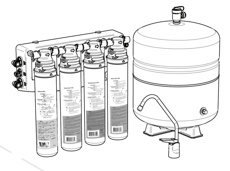 AQUA FLO QCRO4V-50 Quick Change Reverse Osmosis Drinking Water System