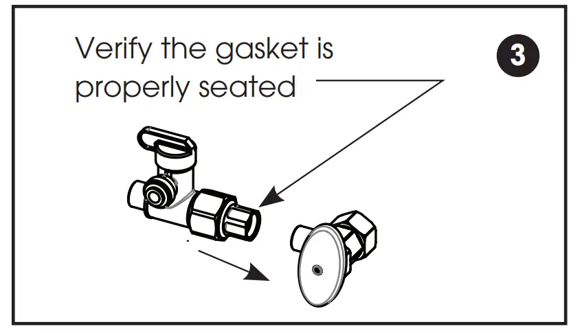 Install Adapter Valve on Water Supply