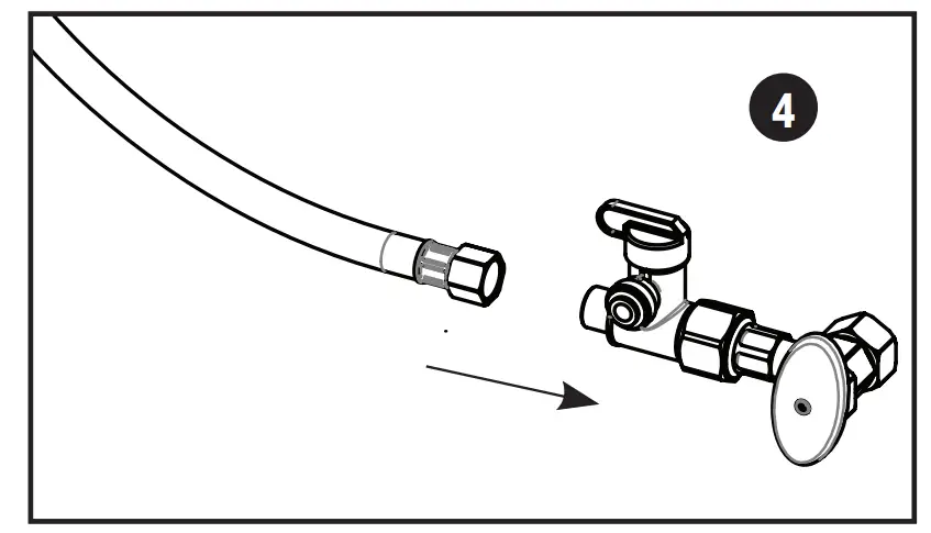 Install Adapter Valve on Water Supply