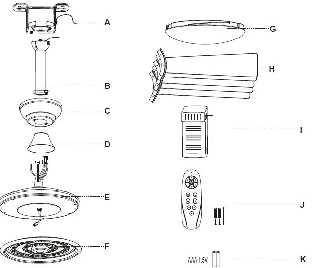 YUHAO-DDC1044W52-Integrated-LED-Indoor-White-Ceiling-Fan-FIG-4