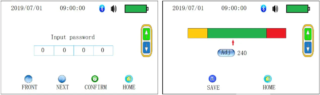 PCE Instruments PCE AS1 Air Sampler - interface description