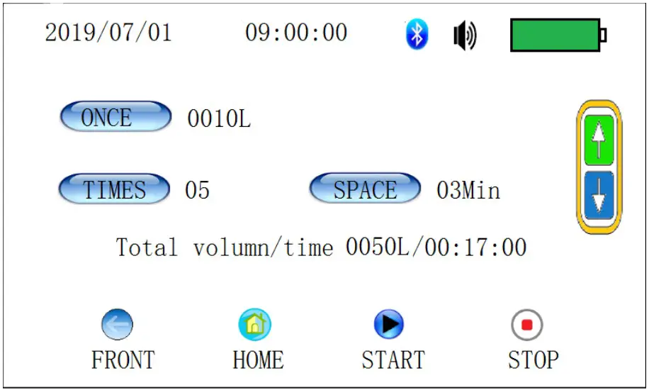 PCE Instruments PCE AS1 Air Sampler - menu description
