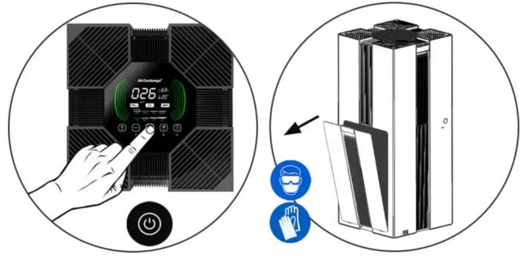AirSain AirExchange 750-T Air Cleaning System - assembly 7