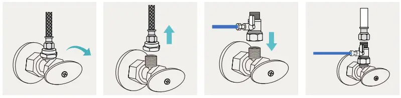 Connect the water supply