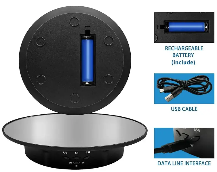 ZLMONDEE TOP1321 Motorized Rotating Display Stand-fig-1