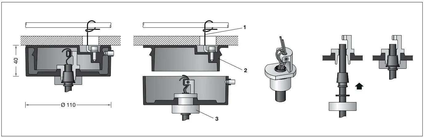 BEGA 24 129 Pendant Luminaire - fig 1