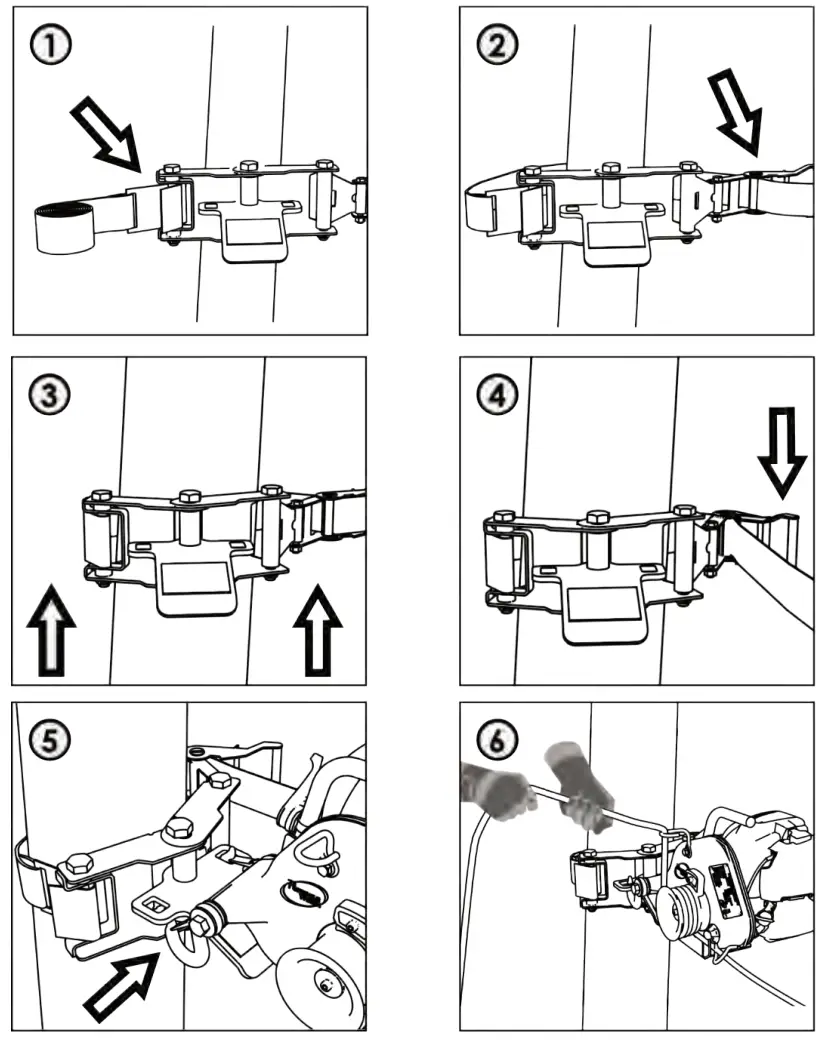 PORTABLE WINCH PCA 1269 Tree Mount Winch Anchoring System - Figure