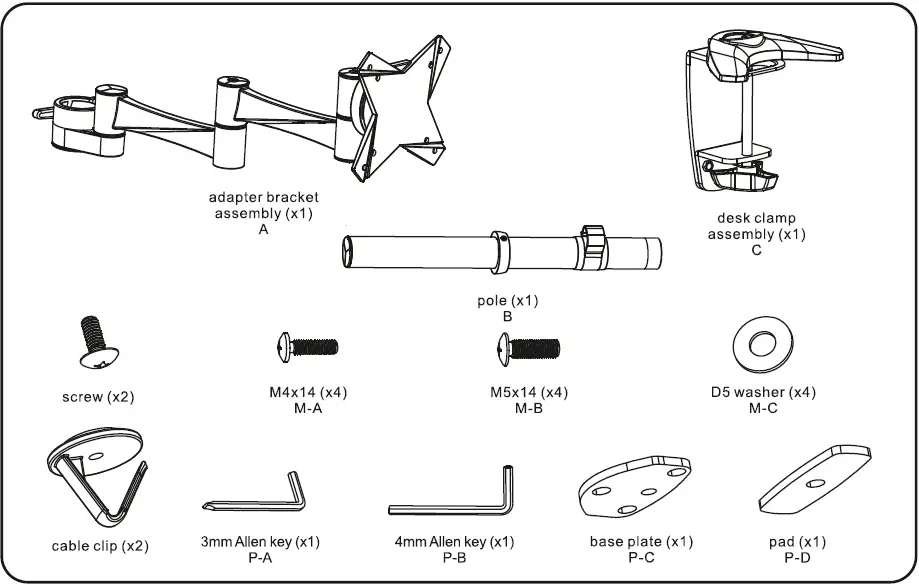 Newstar-FPMA-D1330-Flatscreen-Desk-Mount-fig-2