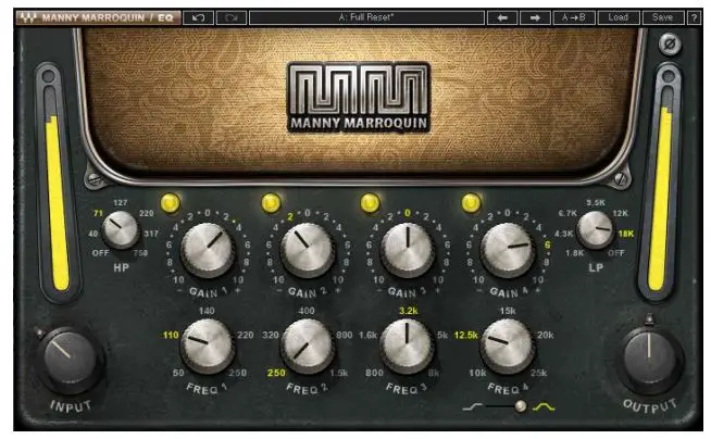 WAVES Manny Marroquin EQ Plug-in User Manual - Controls