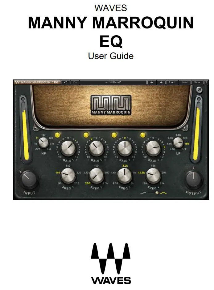 WAVES Manny Marroquin EQ Plug-in User Manual