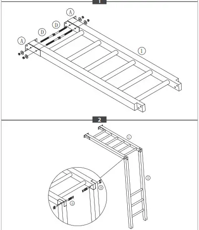 axi Beach Tower Basic Climbing Tower - ASSEMBLY