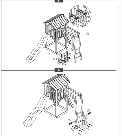axi Beach Tower Basic Climbing Tower - ASSEMBLY1
