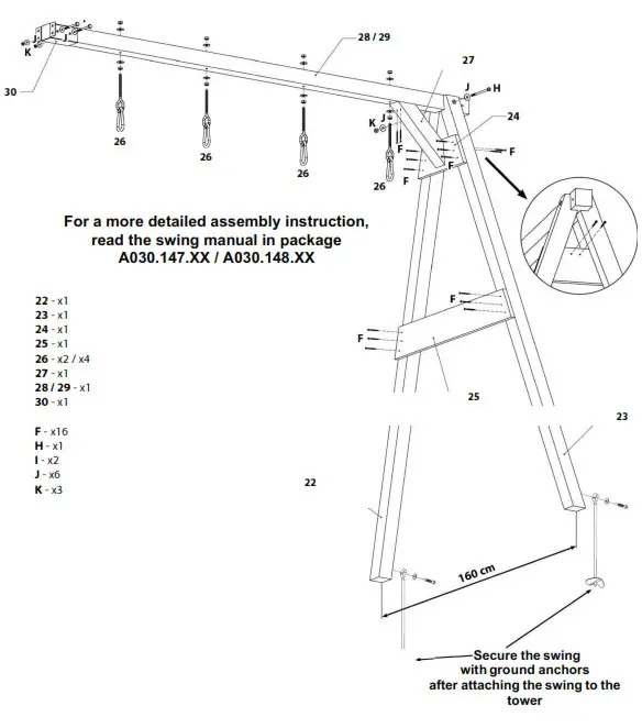 axi Beach Tower Basic Climbing Tower - Fig13