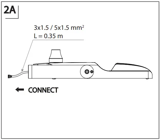 Configuration with cable