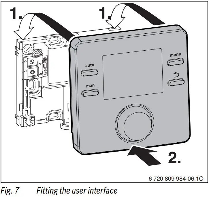 BOSCH CR50 Thermostat Controller - fig 7