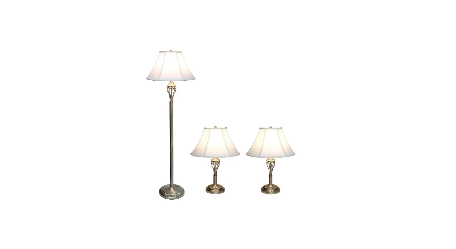 All The Rages 3 Pk Aged Brass Lamp Set Instruction Manual