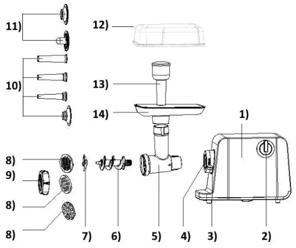 Steba MG 3000 PRO Meat Grinder - FIG 1
