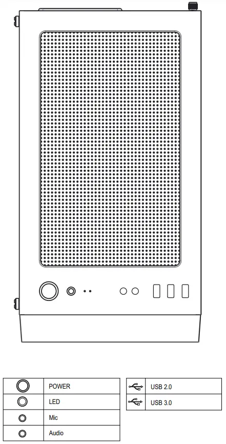Spectra-CSAZ-280B-Black-ATX-Mid-Tower-Gaming-Case-fig- (2)