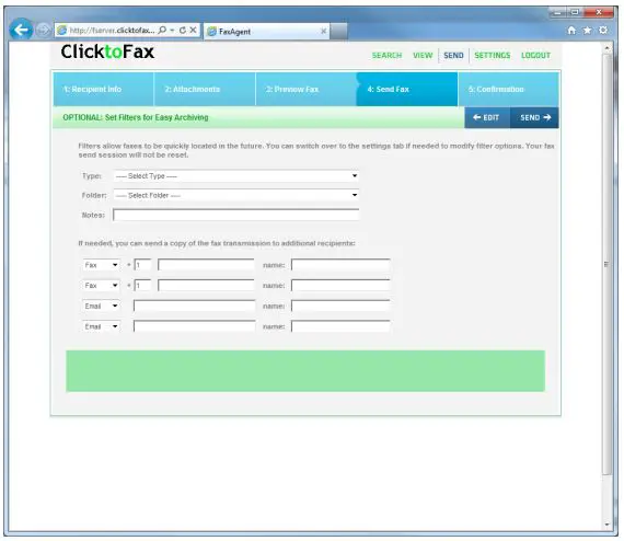 ClicktoFax Service Usage-FIG11