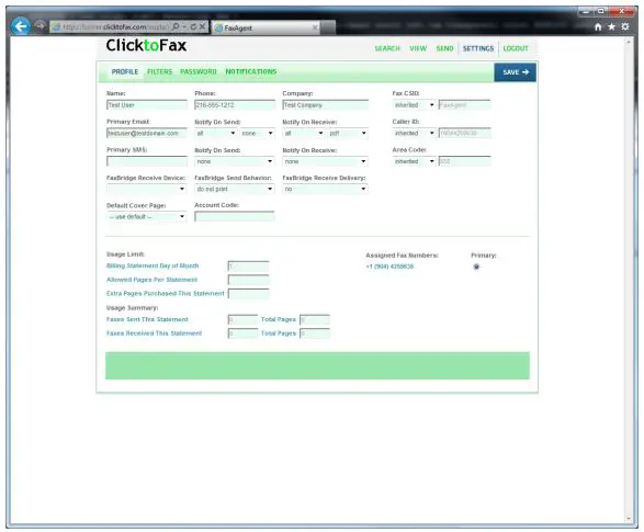 ClicktoFax Service Usage-FIG5