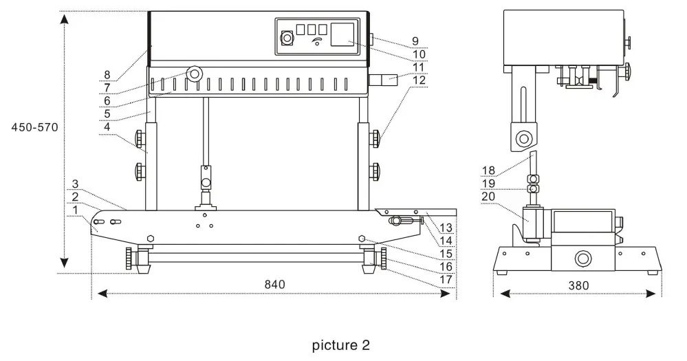 VEVOR-FRB-770 Series-Continuous-Band-Sealer-02