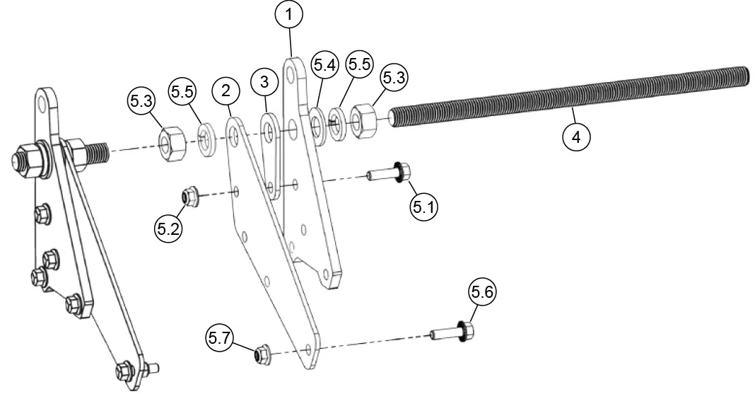 KFi-PRODUCTS-106324-SQ-Push-Tube-4-Inch-Leveling-Kit-fig-1