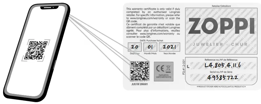 LONGINES WARRANTY CARD