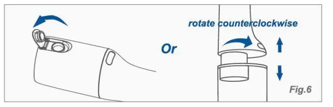 COSLUS F5029A Water Dental Flosser Teeth Pick - Instruction 2