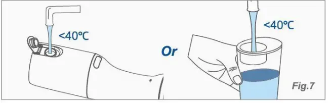 COSLUS F5029A Water Dental Flosser Teeth Pick - Tank