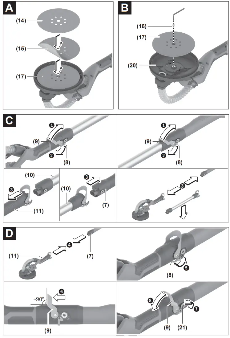 BOSCH GTR 550 Professional Drywall Sander - fig2