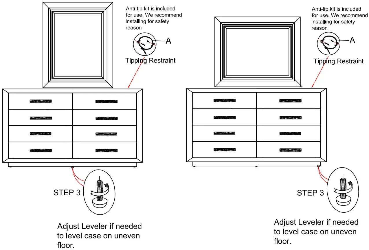 HOOKER FURNITURE 6700 90004 99 Bedroom Big Sky Portrait Mirror - Fig 1