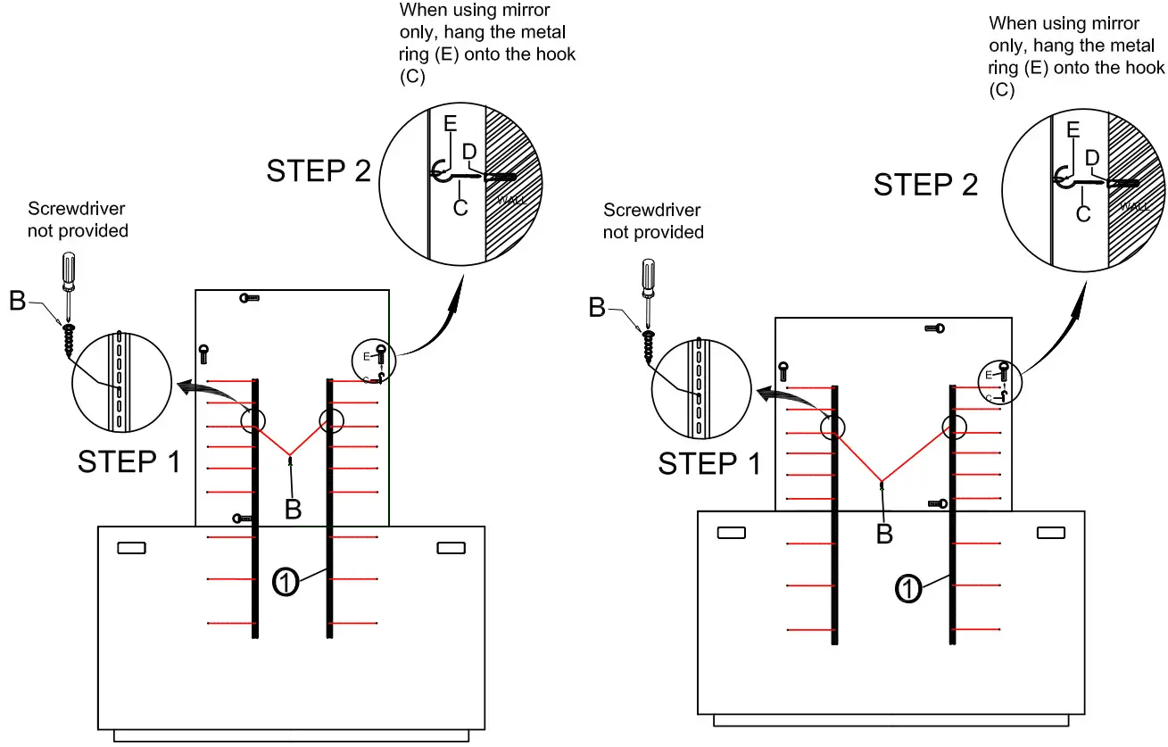 HOOKER FURNITURE 6700 90004 99 Bedroom Big Sky Portrait Mirror - Fig