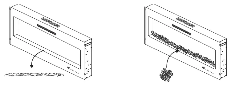 HOMEdex 14040BK 50 Inch Electric Fireplace-FIG-13