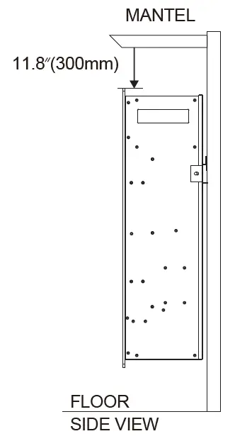 HOMEdex 14040BK 50 Inch Electric Fireplace-FIG-5