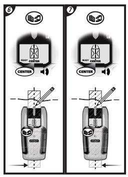 STANLEY S200 Stud Finder Instruction Manual - When it detects the stud