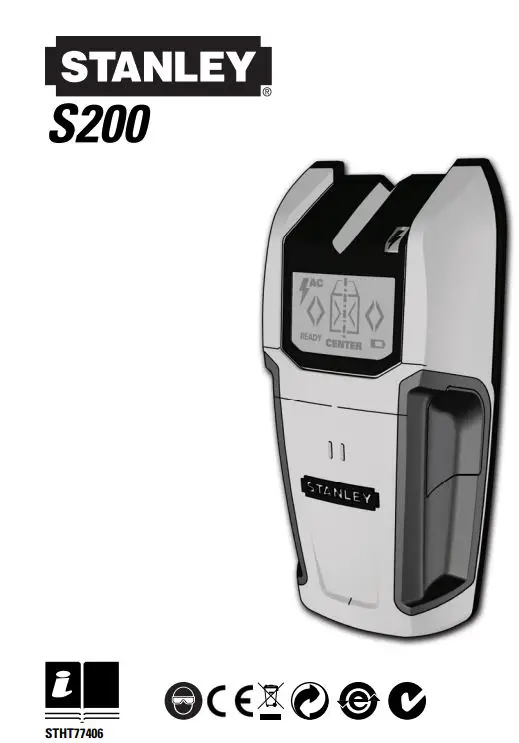 STANLEY S200 Stud Finder Instruction Manual