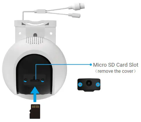EZVIZ H8c Pan and Tilt Wi-Fi Camera - Micro SD Card
