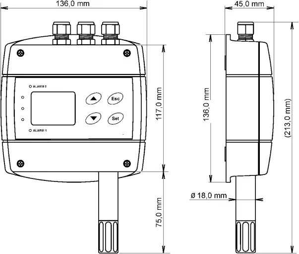 COMET SYSTEM H3020 - Dimensions 1
