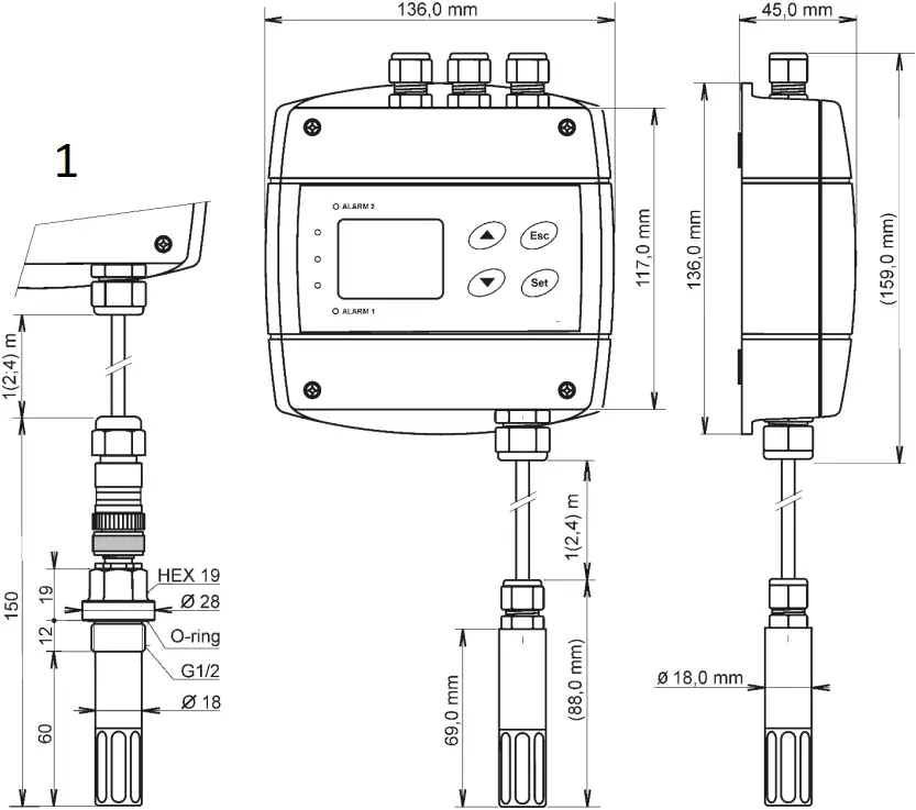 COMET SYSTEM H3020 - Dimensions 3