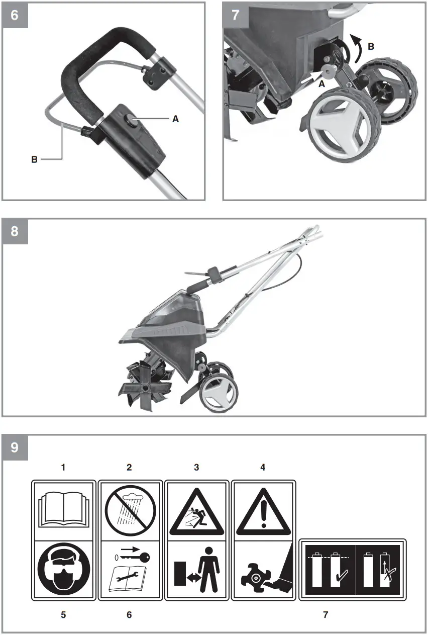 Einhell GE CR 30 Li Cordless Tiller - fig 3