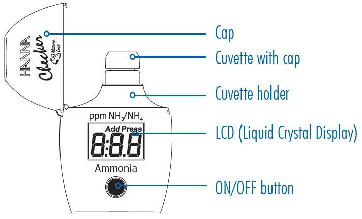 HANNA instruments-HI784-Checker-HC-Marine-Ammonia-Handheld-Colorimeter-1